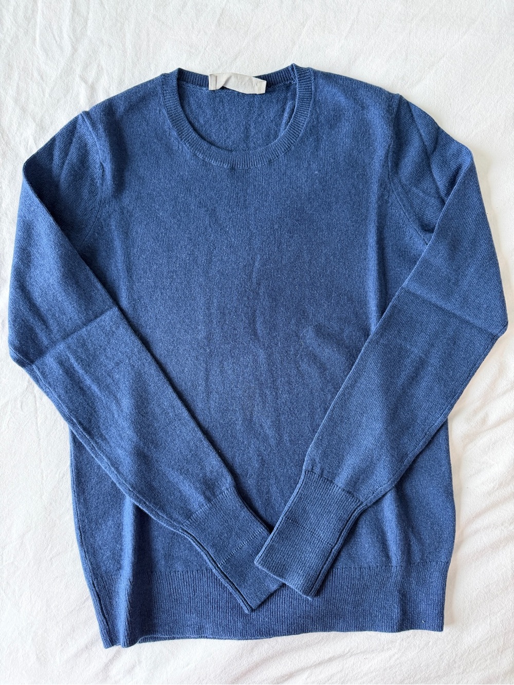 Everlane Cashmere Crewneck Sweater Blue XA